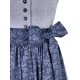 Dirndl Koflersee in blau gestreift von Hammerschmid, 70 cm