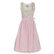 70 cm - Rosen-Dirndl in zartem Rosé - Berwin
