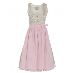 70 cm - Rosen-Dirndl in zartem Rosé - Berwin