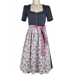70 cm - Dirndl Waris mit Arm in schwarzgrau von Wenger