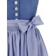 Dirndl Koflersee in blau von Hammerschmid, 70 cm