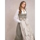 75 cm - Dirndl Marina oliv mit sand von Heimatglück