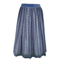 70 cm - Dirndl-Schürze aus Spitze mit Schließe in jeans von Berwin