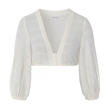 Heimatglück - Dirndlbluse Antonia creme mit Ballonarm