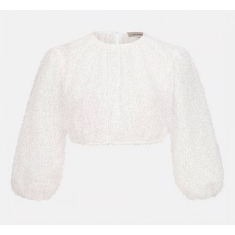 CocVero - Dirndlbluse Ophie White Fringes