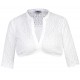 Marjo - Dirndlbluse Irmgard-Linda in offwhite aus Spitze mit Stehkragen und 3/4 Arm
