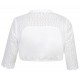 Marjo - Dirndlbluse Irmgard-Linda in offwhite aus Spitze mit Stehkragen und 3/4 Arm