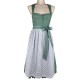 Wenger - Baumwoll Dirndl Doris in salbeigrün - 70 cm