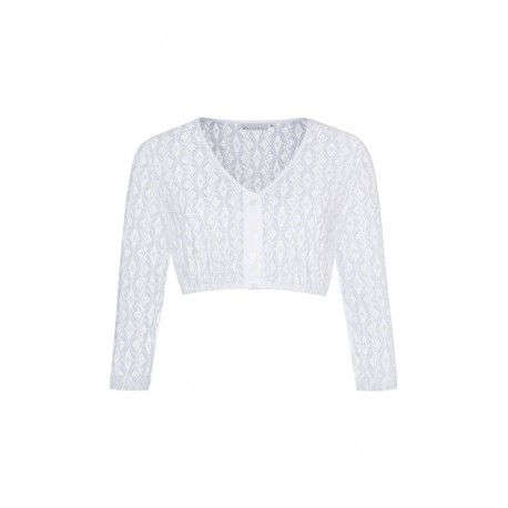 Alpenfee - Dirndlbluse Lissi mit V-Ausschnitt und 3/4 Arm