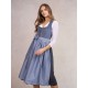 Heimatglück - Dirndl Anneliese rauchblau - 75 cm