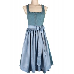 Hammerschmid - Dirndl Koflersee Petrol Leinen - 70 cm