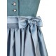 Hammerschmid - Dirndl Koflersee Petrol Leinen - 70 cm