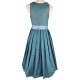 Hammerschmid - Dirndl Koflersee Petrol Leinen - 70 cm