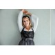 Alpenfee - Dirndlbluse Fenja Chiffon mit Ballonarm