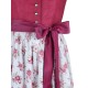 Wenger - Leinen Dirndl Natalie fuchsia - 70 cm