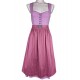 Turi - Dirndl Carolin Rosé mit Herzausschnitt - 70 cm