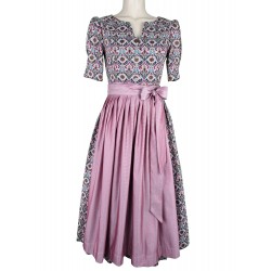 Glanz&Zauber - Dirndl mit Arm gemustert mit Stretch - 80 cm