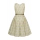 Alpenfee - Baumwoll Dirndl Mara mit gelbem Blumendruck - 70 cm