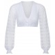 Waldorff - Dirndlbluse mit V-Ausschnitt und Ballonarm