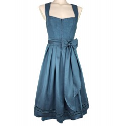 Krüger Collection - Leinen Dirndl Elice in petrol - 70 cm