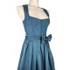 Krüger Collection - Leinen Dirndl Elice in petrol - 70 cm