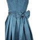 Krüger Collection - Leinen Dirndl Elice in petrol - 70 cm