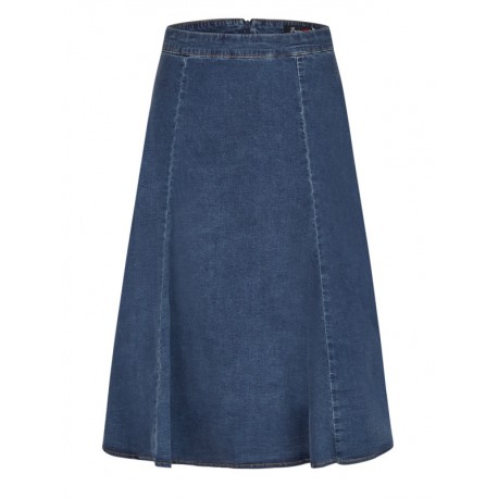 Buena Vista - Jeans Tellerrock in Light Denim - 70 cm