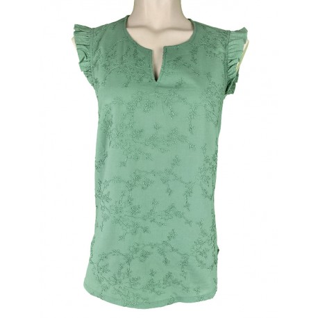 Hammerschmid - Trachtenshirt Juliane mit Flügelarm in jade