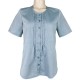 Hammerschmid - Bluse Silvia mit Halbarm in Pastell Petrol