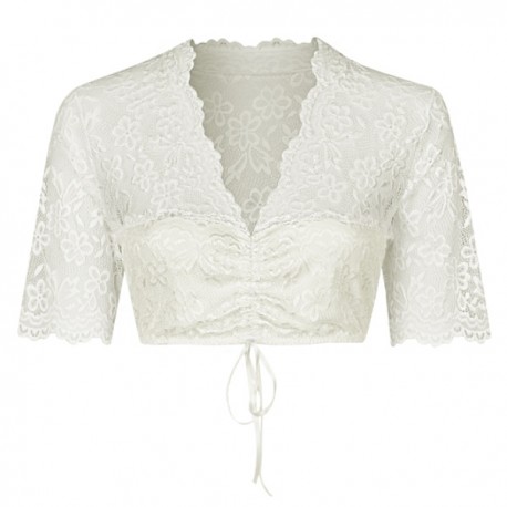 Nina von C. - Spitzen Dirndlbluse Melina champagner