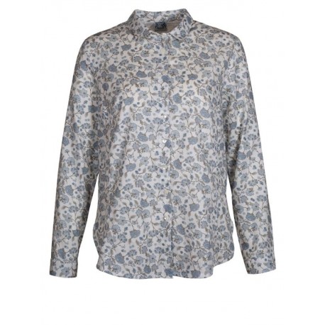 Hammerschmid - Bluse Gerda in blau geblümtol