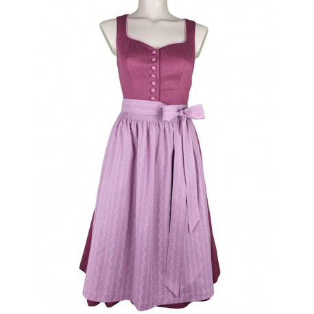 Turi - Dirndl Elisa in rosenholz mit rosé - 70 cm
