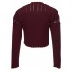 Krüger - Strickjacke Anjuli bordeaux mit Keulenarm