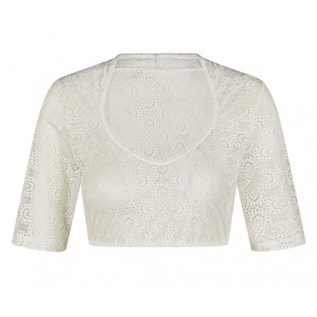 Nina von C. - Spitzen Dirndlbluse Daniela 1/2 Arm champagner