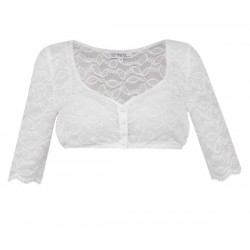 Marjo - Spitzen Dirndlbluse Erlbach mit Herzausschnitt