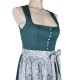 Wenger - Baumwoll Dirndl Anna in smaragd - 70 cm