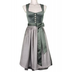 Krüger Collection - Dirndl Avara in oliv Samt - 70 cm