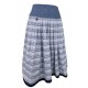 Hammerschmid - Trachtenrock Passau mit Sattelbund in blau - 65 cm