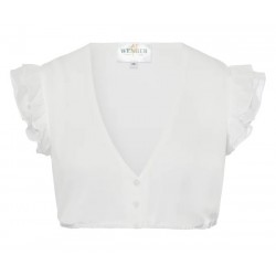 Wenger - Dirndlbluse Amalia in ecru mit Flügelarm
