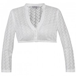 Marjo - Dirndlbluse Aresing in offwhite aus Spitze mit 3/48 Arm