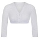 Waldorff - Spitzen Dirndlbluse Berit in weiß mit 3/4 Arm