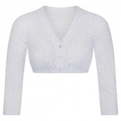 Waldorff - Spitzen Dirndlbluse Berit in weiß mit 3/4 Arm
