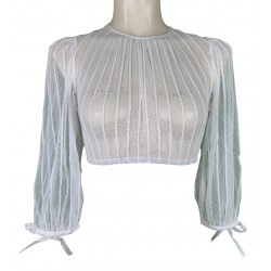 Krüger - Dirndlbluse Lauryna weiß mit Ballonarm