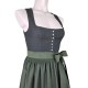 Wenger - Dirndl Karla in oliv mit schwarz - 70 cm