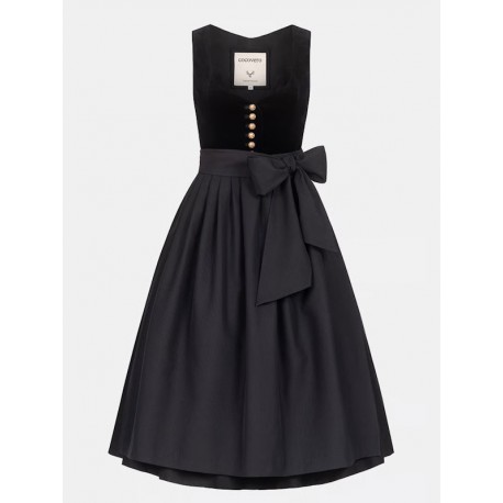 CocoVero - Dirndl Janni Velvet Nori mit Samtmieder - 75 cm