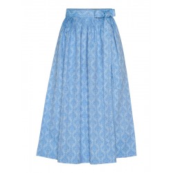 80 cm - Jacquard Dirndl-Schürze in hellblau von Berwin