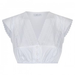 Waldorff - Dirndlbluse mit V-Ausschnitt und angeschnittenem Arm