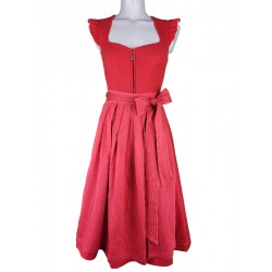 Krüger - Flügelarm Dirndl Padme in Aperol - 70 cm