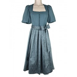 Krüger - Dirndl Stacey mit Arm in Petrol - 70 cm