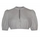 Alpenfee - Dirndlbluse Leda grau mit Ballonarm